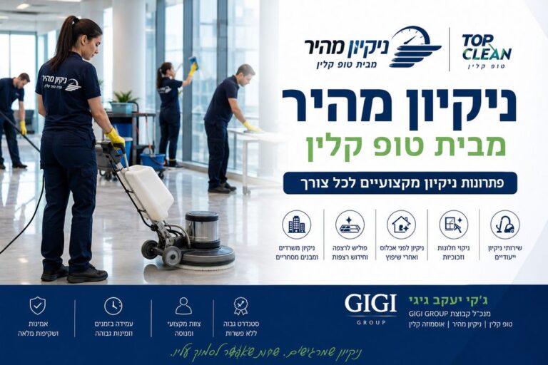ניקיון מהיר מבית טופ קלין